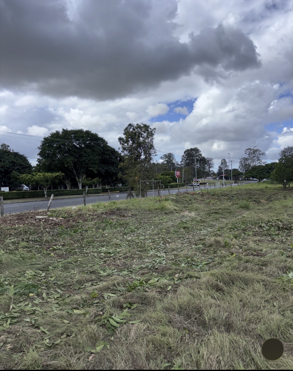 The same block slashed and cleared back to tidy ground